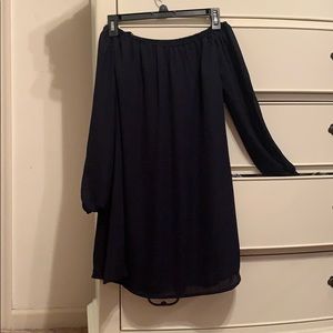 Long sleeve shift dress